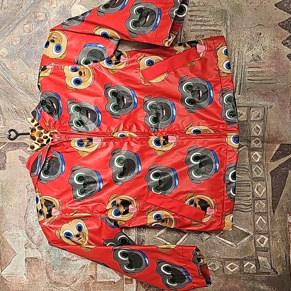 Disney Collection Puppy Dog Pals Bingo Rolly Rain Coat Jacket 3 Toddler boy girl - Picture 5 of 15